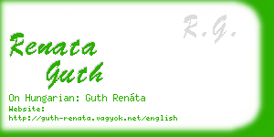 renata guth business card