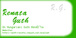 renata guth business card